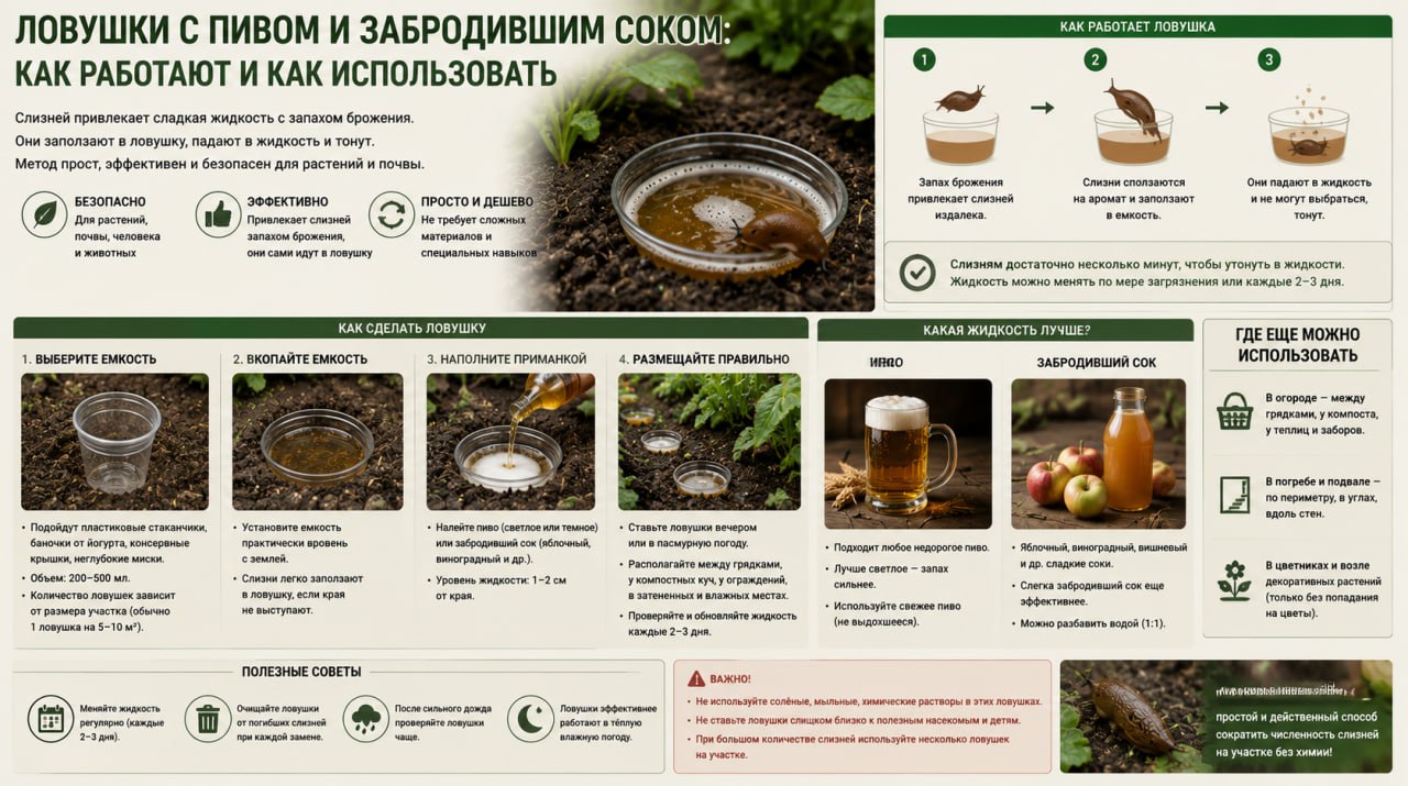 Как работают ловушки с пивом и забродившим соком